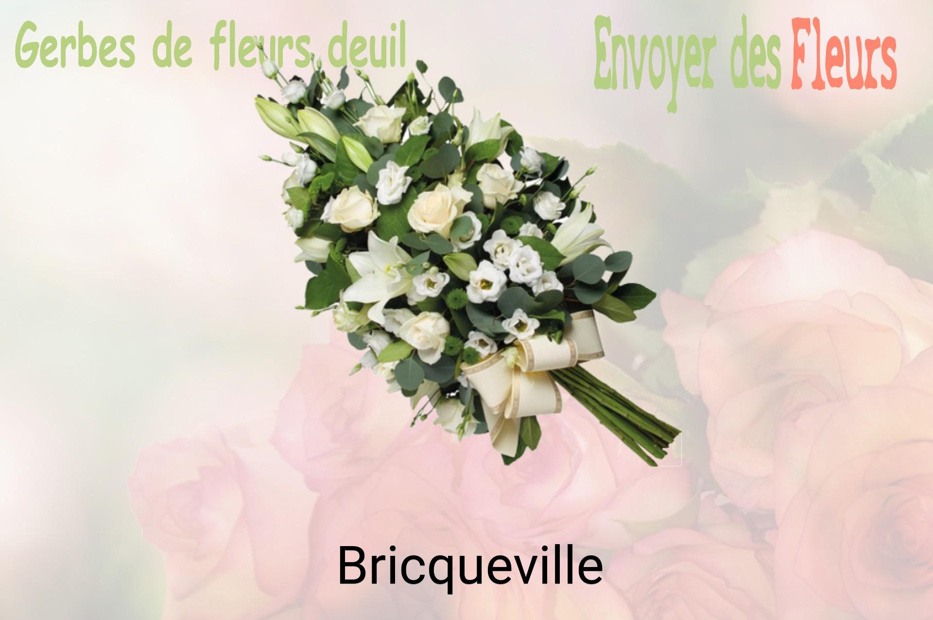 Gerbe de fleurs de deuil livrée à Bricqueville